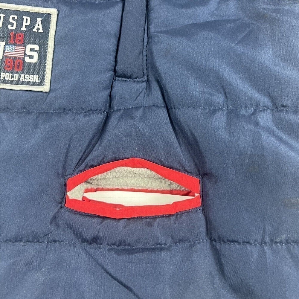 Snow Suit Baby 0-9 Months U.S. Polo Assn navy, red, white Works With Seatbelt - Picture 3 of 11